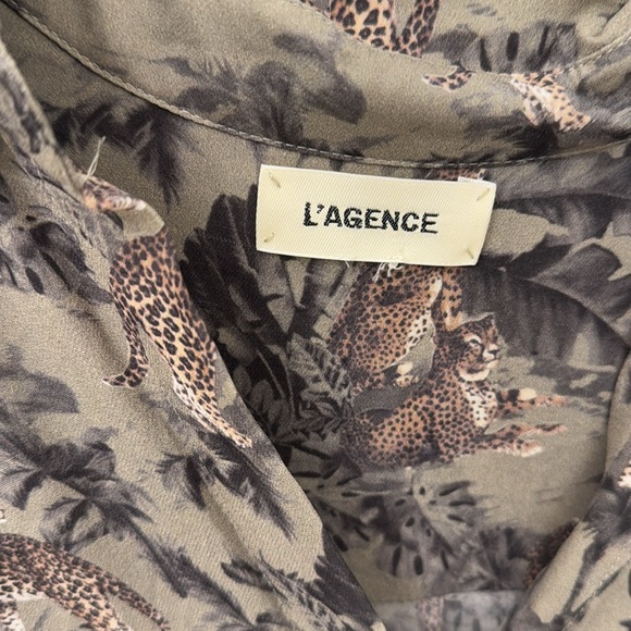 L’agence jungle print Nina silk blouse - Picture 2 of 6